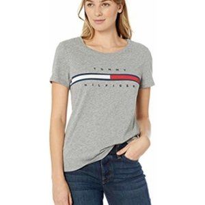 [Tommy Hilfiger] Signature Stripe Gray Tee